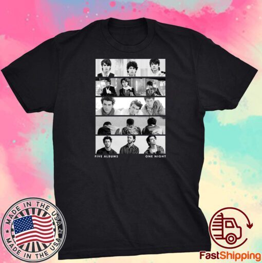 Shirt Jonasbrothers The Tracklist Five Album One Night Tee Shirt