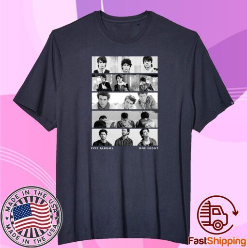 Shirt Jonasbrothers The Tracklist Five Album One Night Tee Shirt