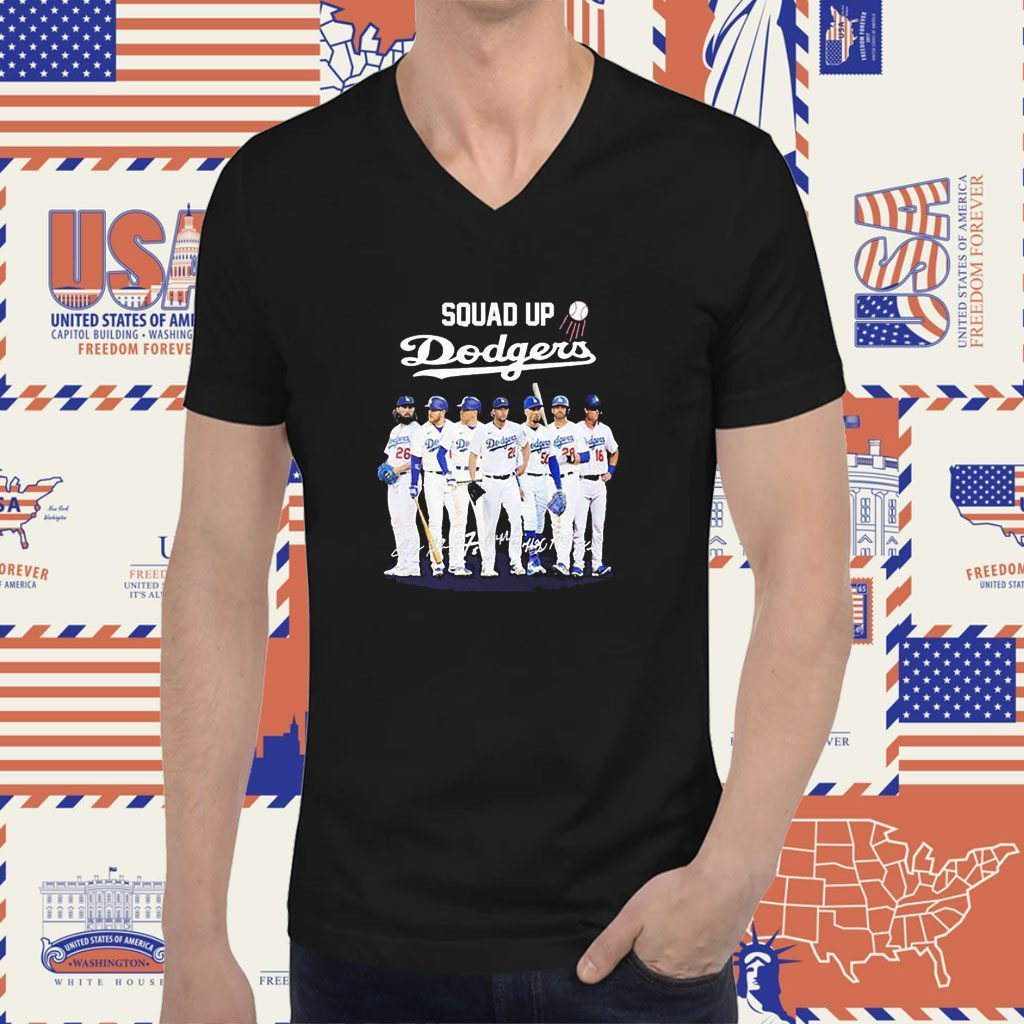 Squad Up Dodgers Signature All Star Tee Shirt Hoodie Tank-Top Quotes