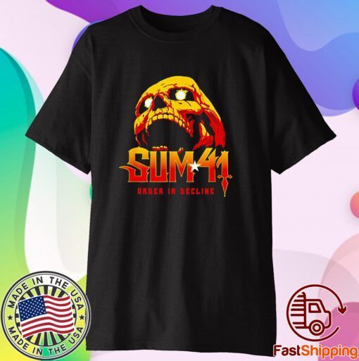 Sum 41 Order In Decline Skull Shirt