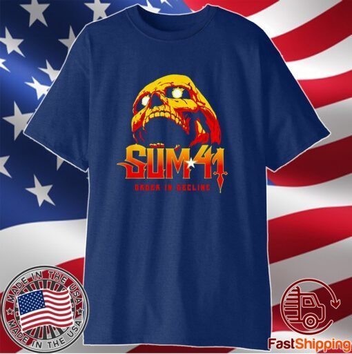 Sum 41 Order In Decline Skull Shirt