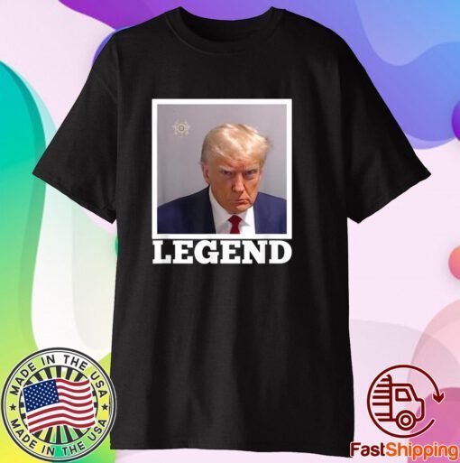 TRUMP MUGSHOT LEGEND President Trump 2024 Fulton T-Shirt