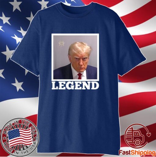 TRUMP MUGSHOT LEGEND President Trump 2024 Fulton T-Shirt