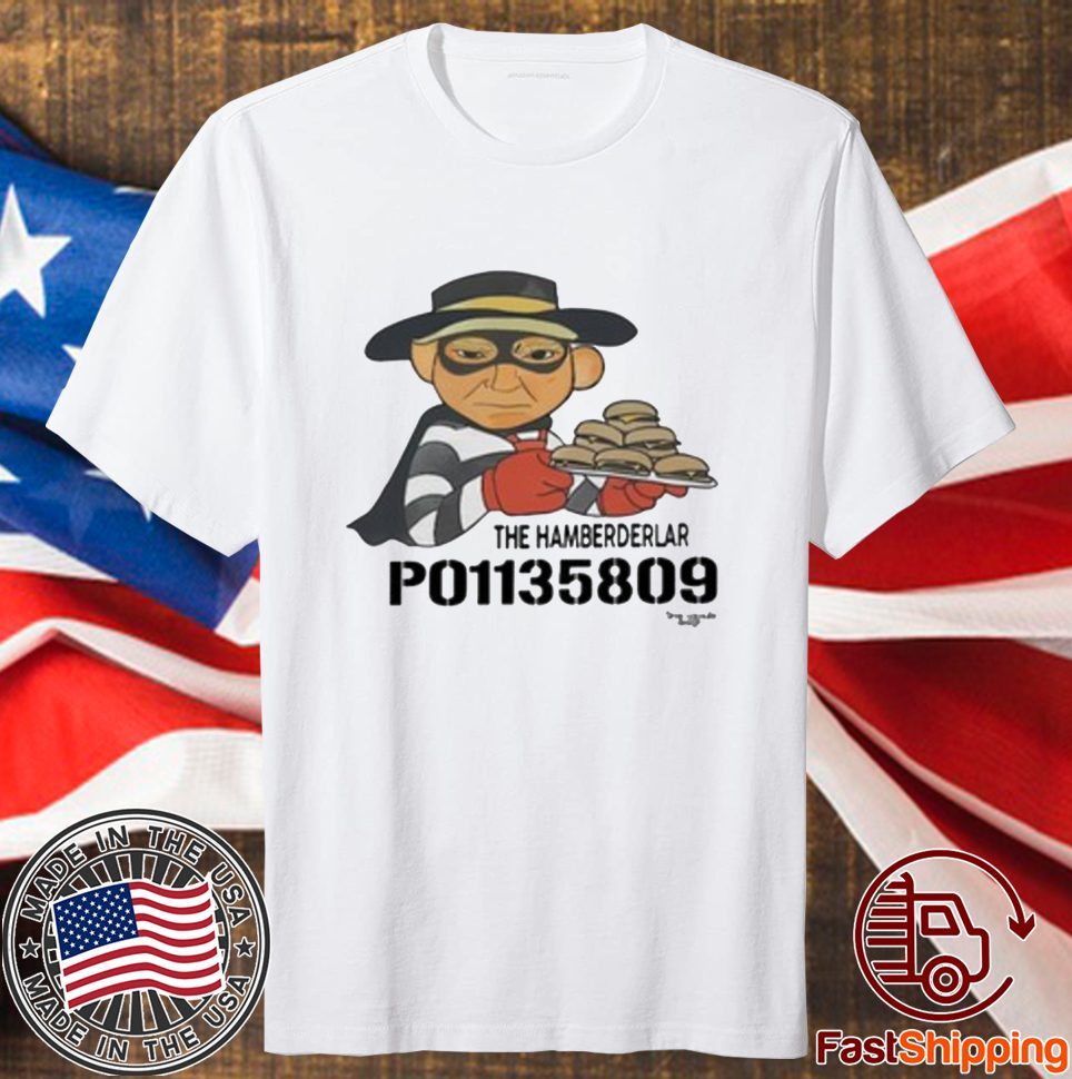 Timecapsuledesign The Hamberderlar P01135809 Trump Mugshot T-Shirt