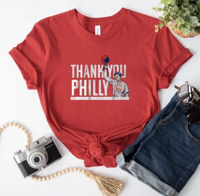Trea Turner Thank You Philly T-Shirt