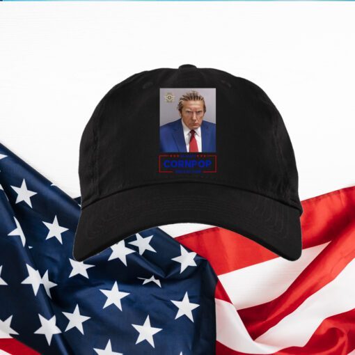 Trump Mugshot Re-Elect Cornpop One Bad Dude Hat