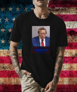 Trump Mugshot Re-Elect Cornpop One Bad Dude Hoodie T-Shirt