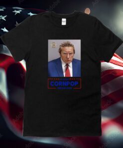 Trump Mugshot Re-Elect Cornpop One Bad Dude Sleeveless Crop Shirt