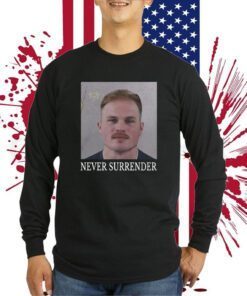 Zach Bryan Never Surrender Mugshot 2023 Shirt