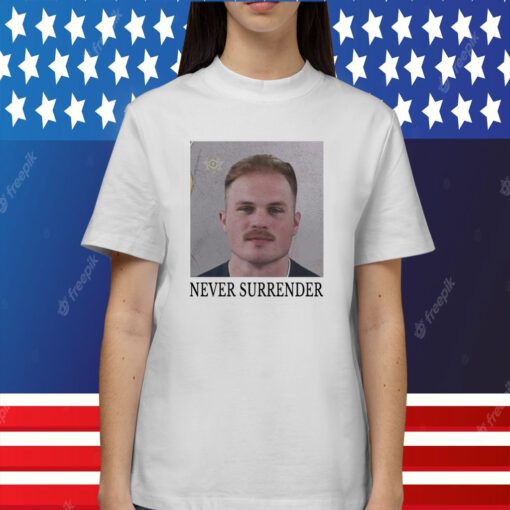 Zach Bryan Mugshot Never Surrender Mugshot Shirt