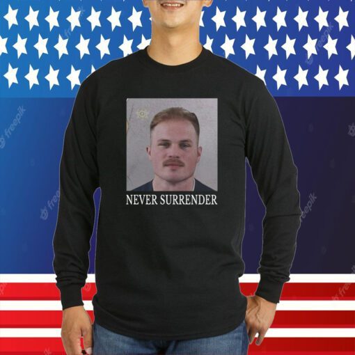 Zach Bryan Mugshot Never Surrender Mugshot Shirt