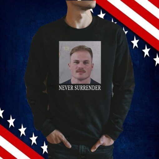 Zach Bryan Never Surrender Mugshot New Shirt