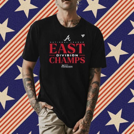 Official Atlanta Braves National League East Division Champions 2023 Postseason TShirt