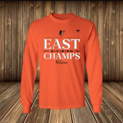 Baltimore Orioles Al East Champions 2023 Orange TShirt