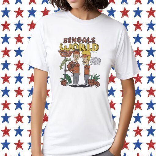 Beavis And Butthead X Cincinnati Bengals World Tee Shirt