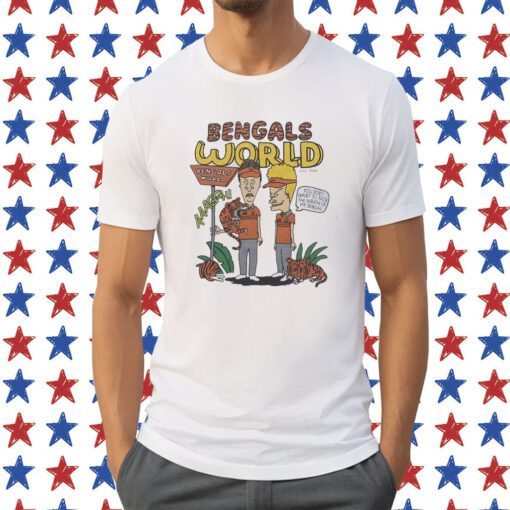 Beavis And Butthead X Cincinnati Bengals World Tee Shirt