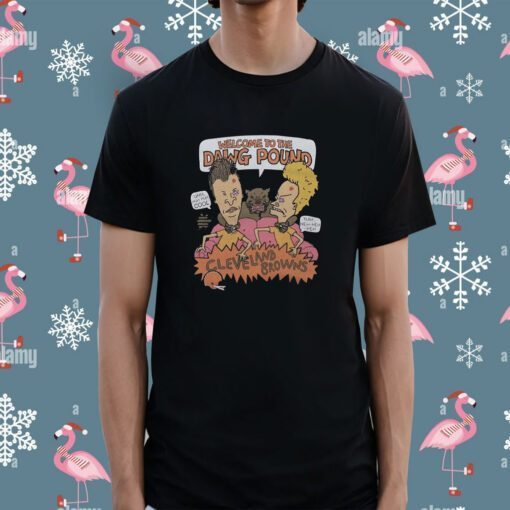 Beavis And Butthead X Cleveland Browns Dawg Pound Tee Shirt