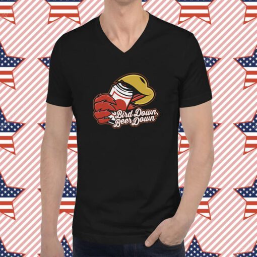 Bird Down Beer Down Tee Shirt