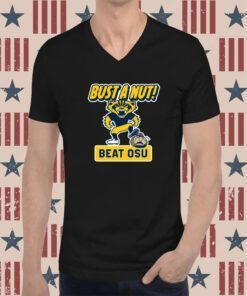 Bust a Nut Beat Ohio State Michigan College T-Shirt