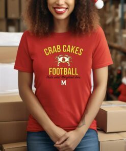 Crab Cakes Football Tee Shirt