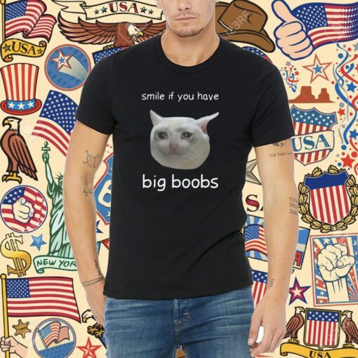 Cringeytees Smile If You Have Big Boobs Tee Shirt