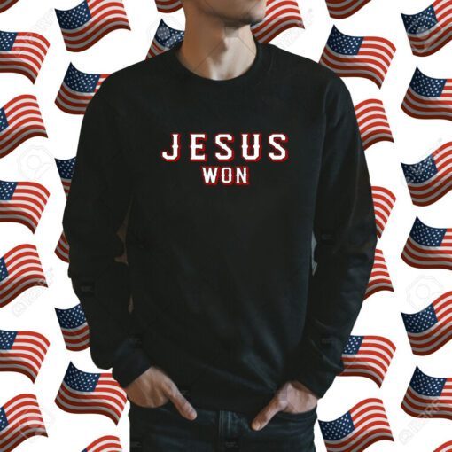 Evan Carter Jesus Won Tee Shirt