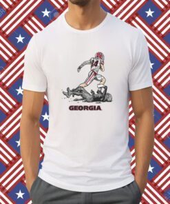 Georgia Football Ladd McConkey Superstar Pose Tee Shirt