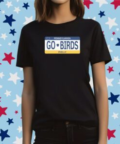 Go Birds License Plate Tee Shirt