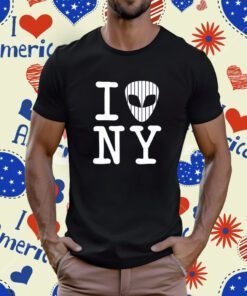 I Alien NY New York Baseball Shirts