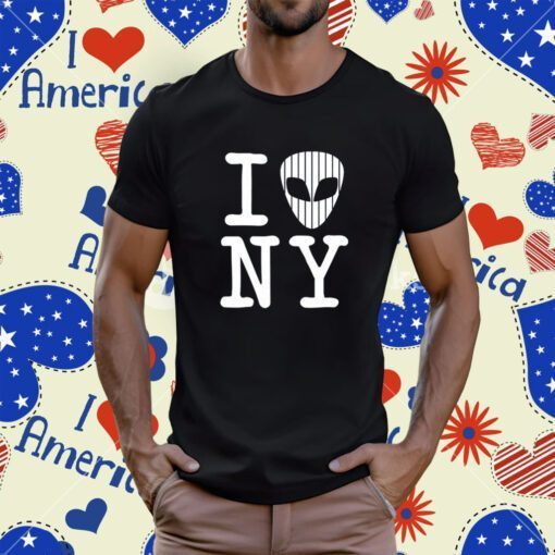 I Alien NY New York Baseball Shirts