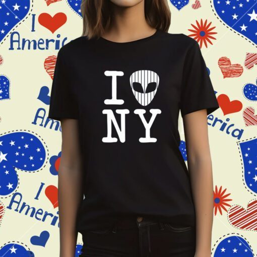 I Alien NY New York Baseball Shirts