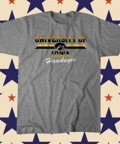 Iowa University Throwback University of Iowa Tee Shir