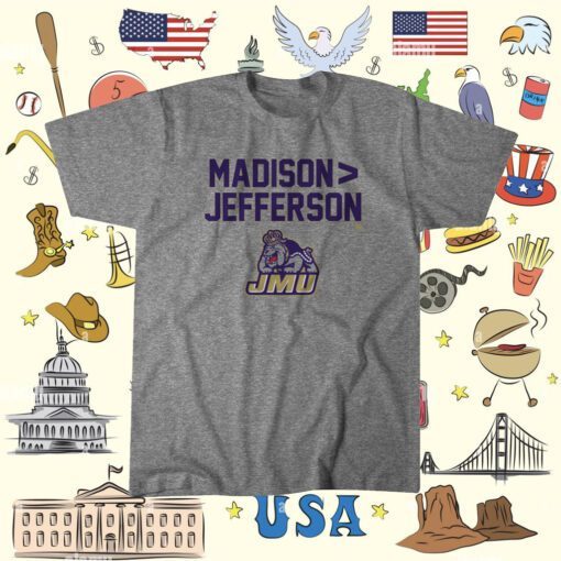 JMU Football Madison Jefferson Shirts