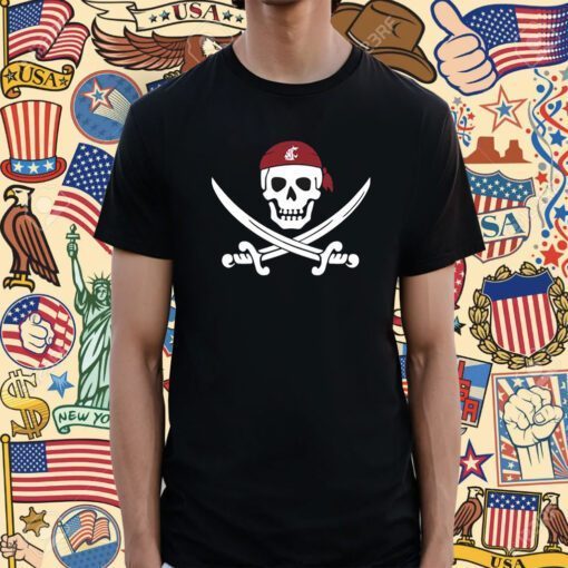 Official Jake Dickert Wsu Golf Pirate Skull Shirts