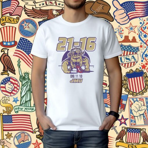 James Madison 21-16 Tee Shirt