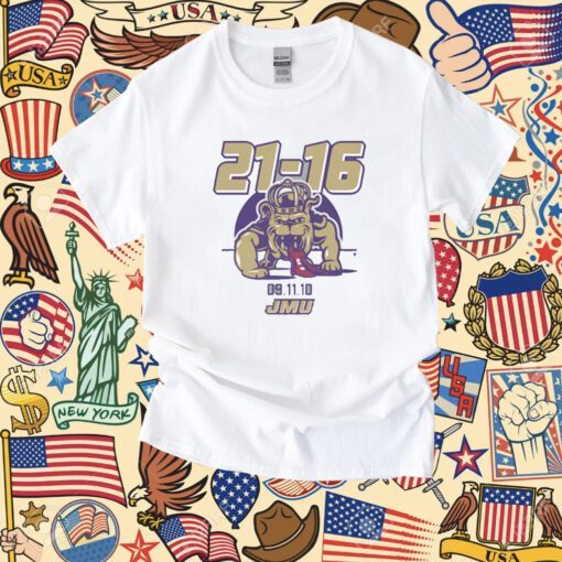 James Madison 21-16 Tee Shirt