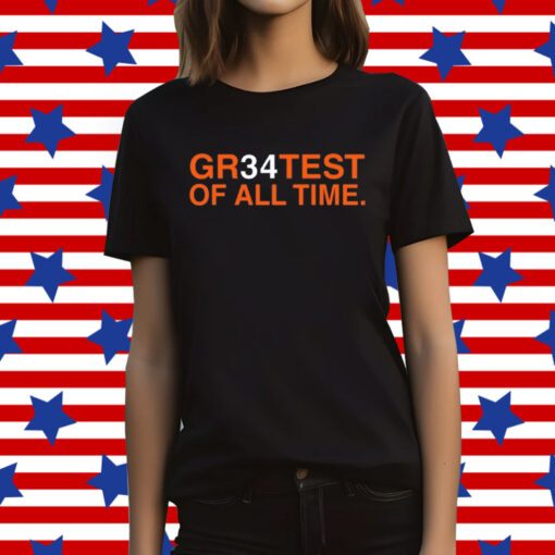 Jarrett Payton Wearing Gr34test Of All Time Tee Shirt