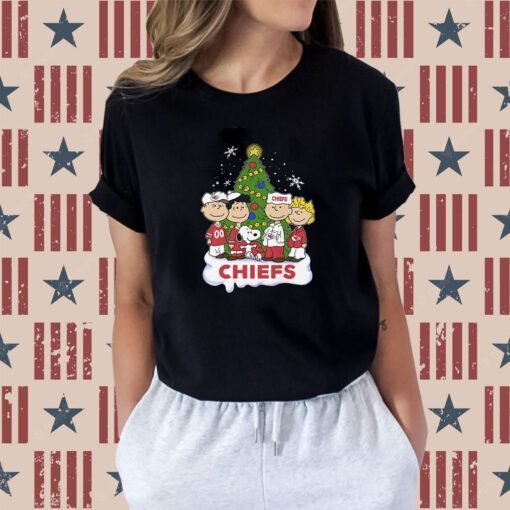 Kansas City Chiefs Snoopy Peanuts Christmas 2024 TShirt