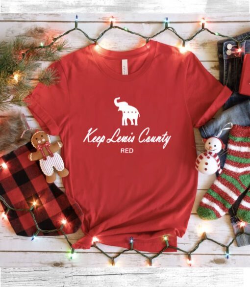 Keep Lewis County Red Tee Shirt