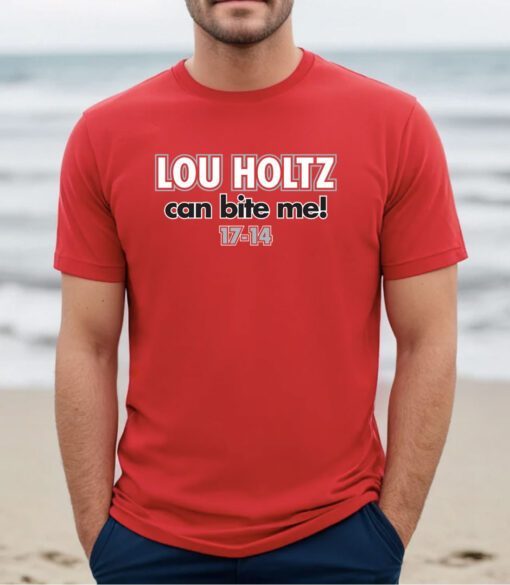 Lou Holtz Can Bite Me Ohio State College Tee Shirt