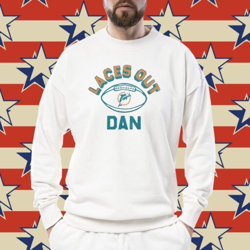 Official Miami Dolphins Laces Out Dan Shirts