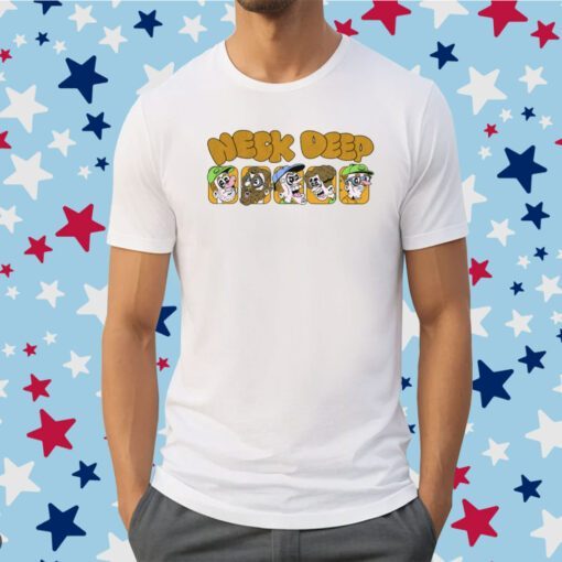 Neck Deep Cartoon Band Tee Shirt