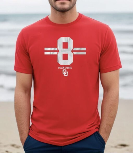 Oklahoma Football Dillon Gabriel 8 Tee Shirt