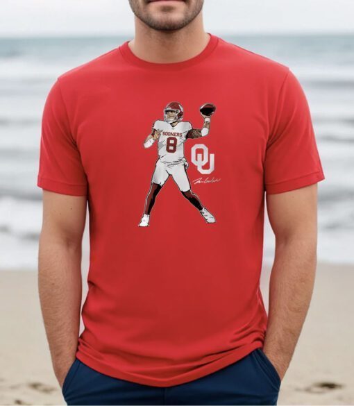 Oklahoma Football Dillon Gabriel Superstar Pose Tee Shirt