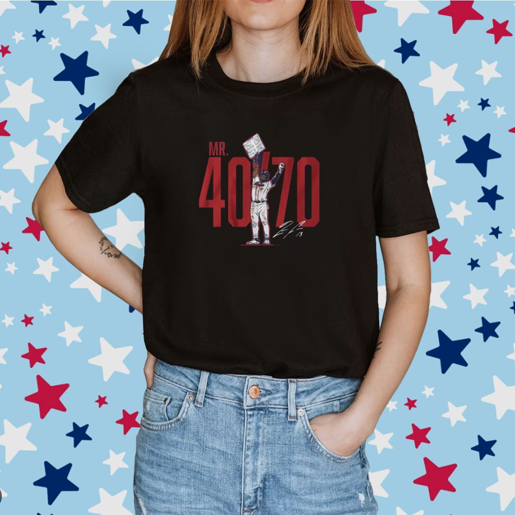 Ronald Acuña Jr: Mr. 40/70 Tee Shirt - HollyTees