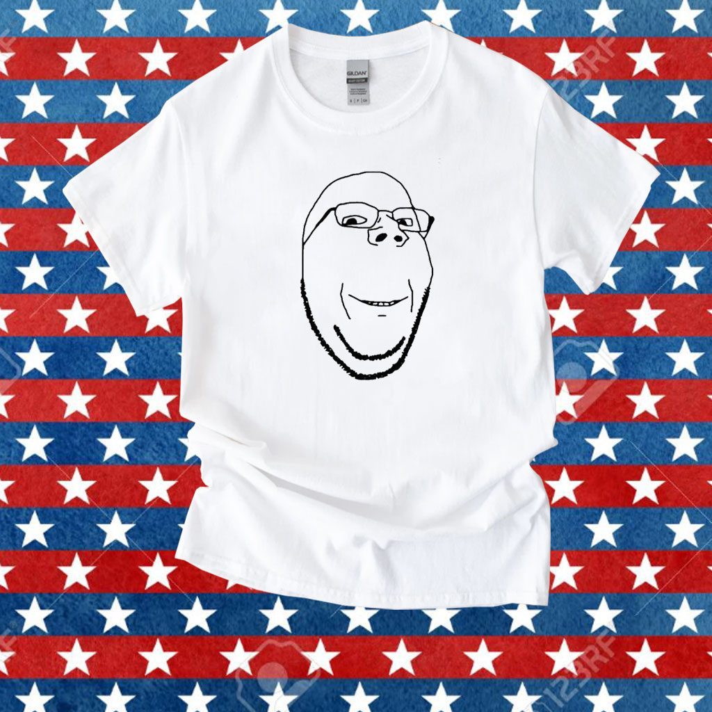 Smiling Wholesome Wojak Soyjak Tee Shirt Hoodie Tank-Top Quotes