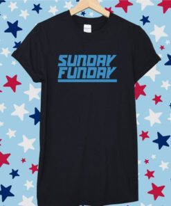 Sunday Funday Detroit Football Tee Shirt