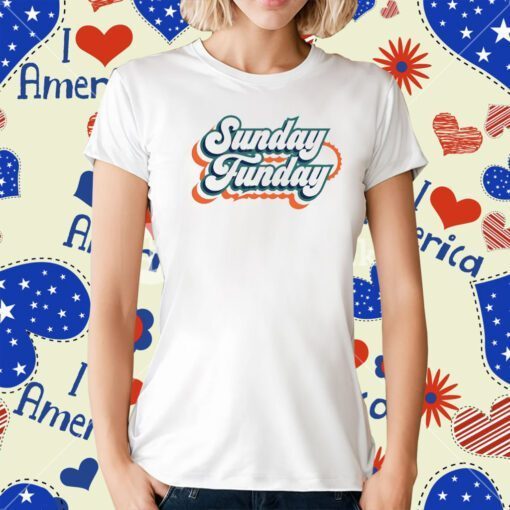 Sunday Funday Miami Football Tee Shirt