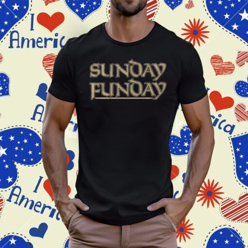 Sunday Funday New Orleans Football Tee Shirt