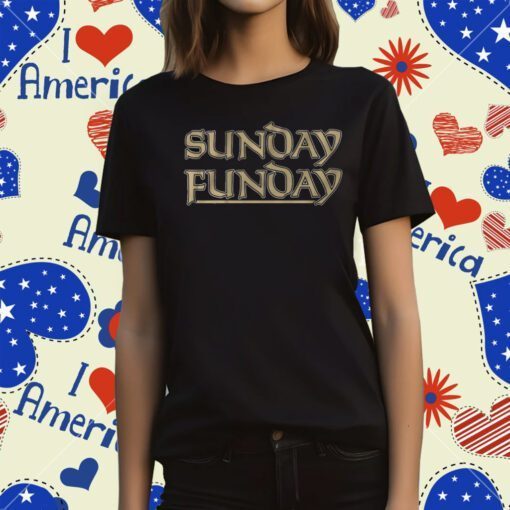 Sunday Funday New Orleans Football Tee Shirt